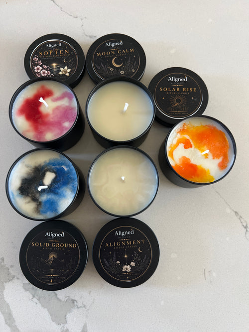 Aligned Ritual Candles